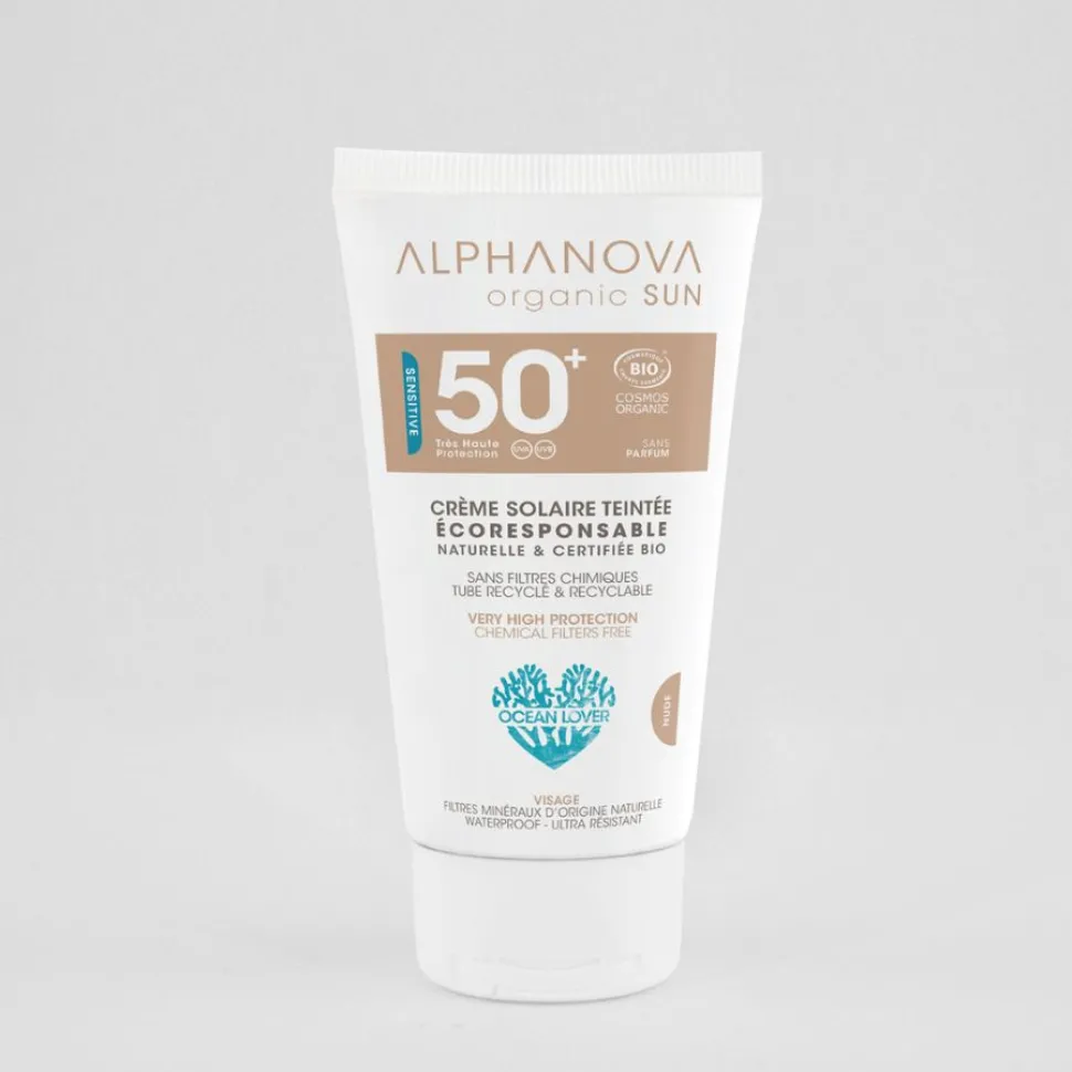 Alphanova Bio Spf 50 Getinte Allergische Gevoelige Huid
