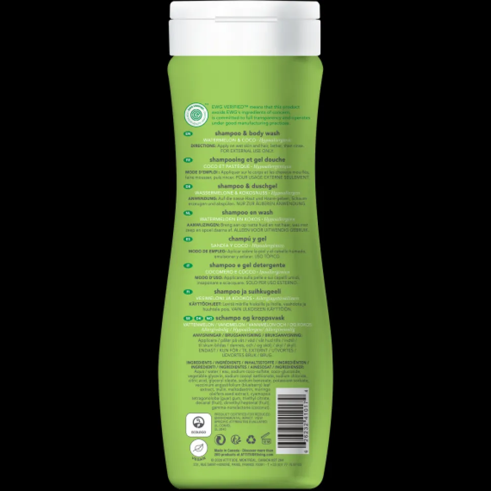 Attitude Little Leaves 2-In-1 Shampoo – Watermelon & Coco