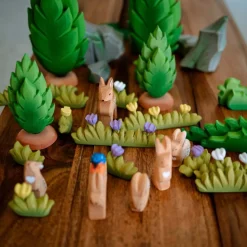 Bumbu Toys Paarse Bloemen Met Gras