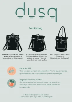 Dusq Family Bag | Canvas – Cloud Grey