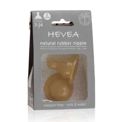 Hevea Flesspeen Medium Flow – 2 Stuks