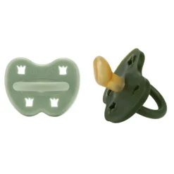 Hevea Speentje 3-36 Maanden Dental Duo Moss Green / Deep Forest