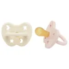 Hevea Speentje 0-3 Maanden Rond Duo Powder Pink / Milky White