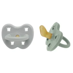 Hevea Speentjes 3-36 Maanden Dental Duo Gorgeous Grey & Sage