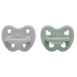 Hevea Speentjes 3-36 Maanden Dental Duo Gorgeous Grey & Sage