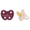 Hevea Speentjes 3-36 Maanden Dental Duo Powder Pink & Rosewood