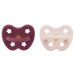 Hevea Speentjes 3-36 Maanden Dental Duo Powder Pink & Rosewood