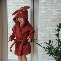 Kikadu Badjas Konijn – Roest (3-6 Jaar)