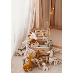 Kikadu Little Rattle Giraffe Mustard