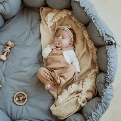Play & Go Bloom Organic Babymat Dusty Blue