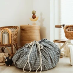 Play & Go Opbergzak / Speelkleed Organic Original Blue