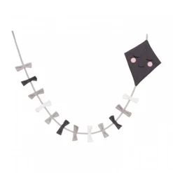 Roommate Kite Garland Black/White