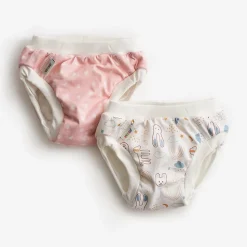 Vimse Oefenbroekjes Pink Dots / White Teddy | 2 Stuks